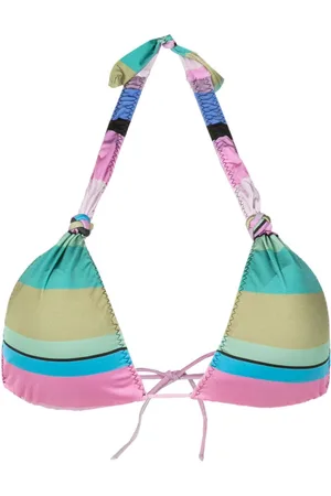 CLUBE BOSSA Rings striped bikini top