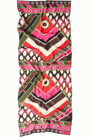 Puccini Vivara-print silk scarf