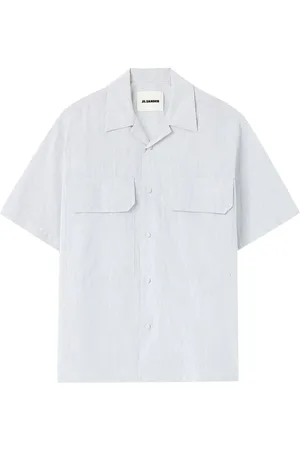 Jil Sander Striped short-sleeve cotton shirt