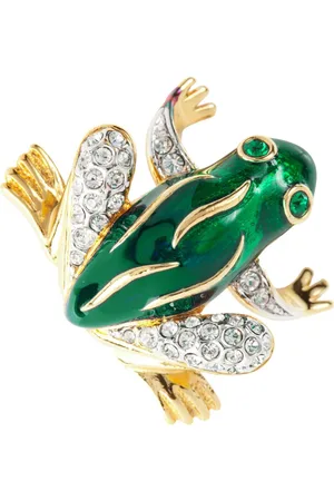 Susan Caplan 1980s Attwood & Sawyer frog brooch