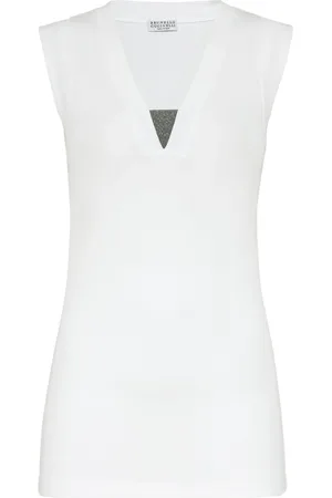 Brunello Cucinelli V-neck tank top