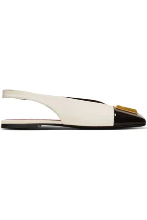 Balmain Eden leather ballerina shoes