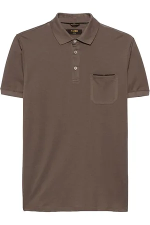 MOORER Piqu?? polo shirt