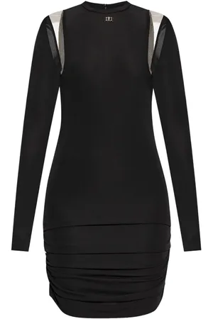 Dsquared2 Plaque-detail ruched minidress