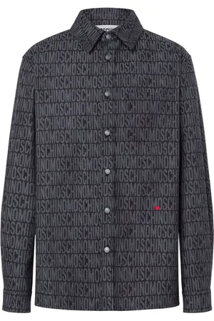 Moschino Logo-jacquard button-up shirt