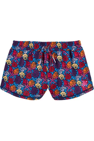 Vilebrequin Shell-print elasticated-waist shorts