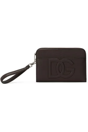 Dolce & Gabbana Medium logo-embossed clutch bag