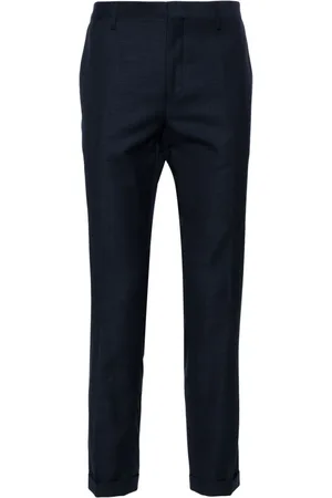 Paul Smith Mid-rise tailored wool trousers