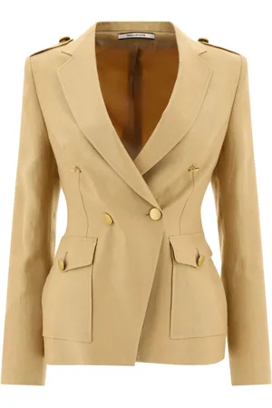 TAGLIATORE Darlene double-breasted linen blazer
