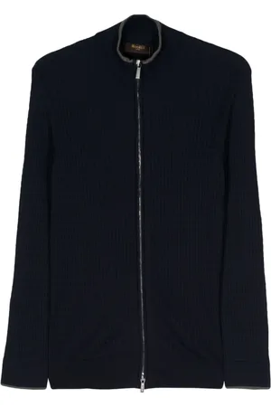 MOORER Orson cable-knit cardigan