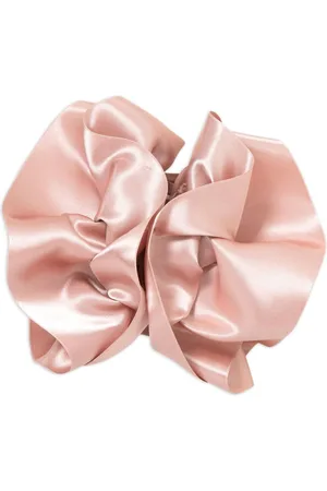 Jennifer Behr Satin ruffled hair clip
