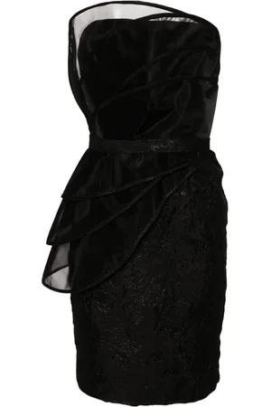 Saiid Kobeisy Strapless brocade minidress