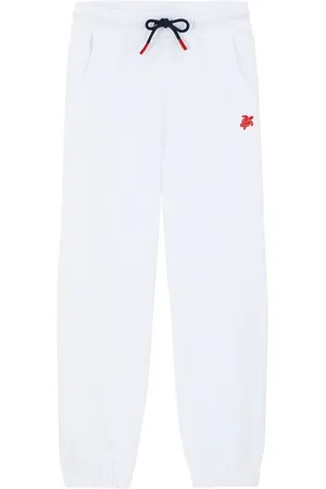 Vilebrequin Turtle-embroidered organic cotton track pants