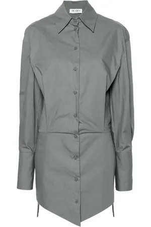 The Attico Silvye shirt minidress