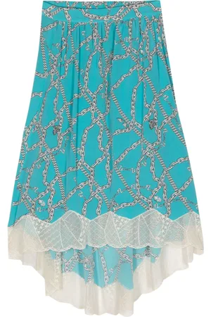 Zadig & Voltaire Joslin chain-print silk skirt