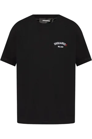 Dsquared2 Logo-embroidered cotton T-shirt