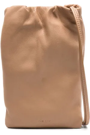 The Row Bourse leather phone bag