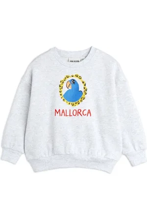 Mini Rodini Parrot-embroidered cotton sweatshirt