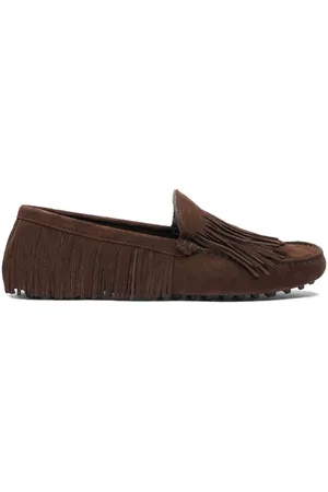 Scarosso Fringed suede loafers