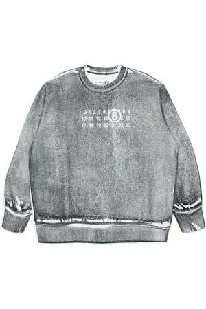 Maison Margiela Numbers-motif cotton sweatshirt