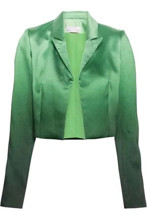 Saiid Kobeisy Gradient satin cropped jacket