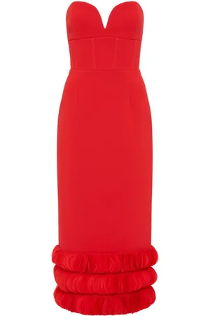 Rebecca Vallance Adrena flared midi-dress