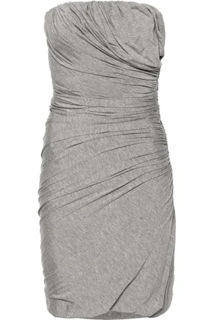 The Attico Ruched jersey minidress