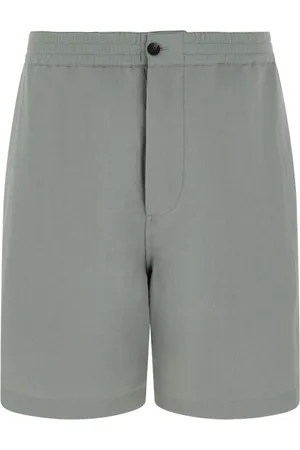 Salvatore Ferragamo Logo-embroidered straight-leg shorts