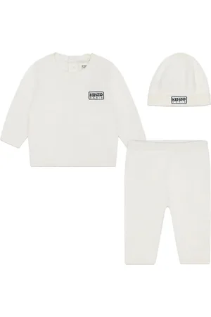 Kenzo Logo-appliqué knitted trousers set