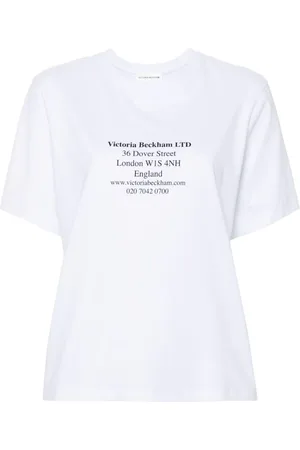 Victoria Beckham Address-print cotton T-shirt