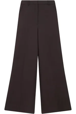 Stella McCartney Wool mid-rise flared trousers