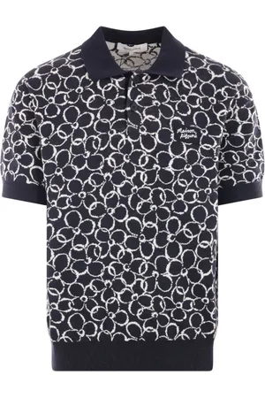 Maison Kitsuné Cotton-linen blend polo shirt