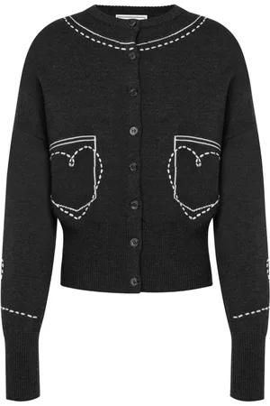 Moschino Embroidered wool cardigan