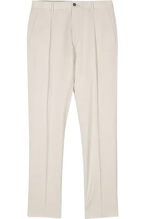 MOORER Vieste pleat-detail straight-leg trousers