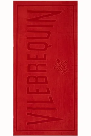 Vilebrequin Sand logo-jacquard beach towel