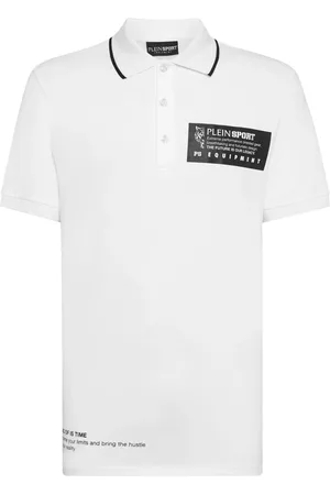 Philipp Plein Logo-print piqu?? polo shirt