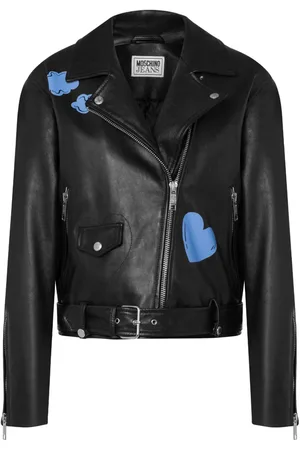 Moschino Graphic-print biker jacket