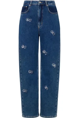 Moschino High-rise tapered jeans