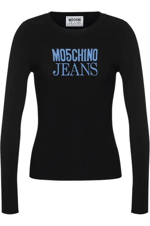 Moschino Logo-print ribbed top