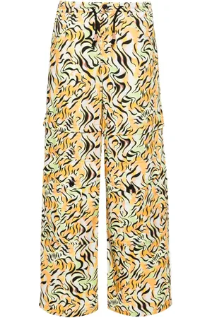 Marni Animal-print straight-leg trousers