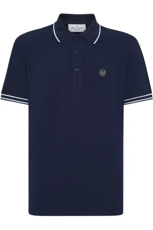 Philipp Plein Logo-appliqué cotton polo shirt