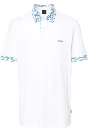 HUGO BOSS Embroidered-logo piqué polo shirt