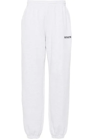 ROTATE Logo-embroidered track pants