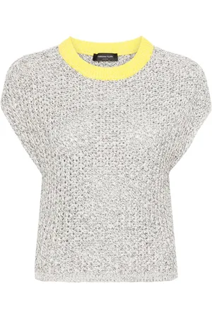 Fabiana Filippi Contrast knitted vest