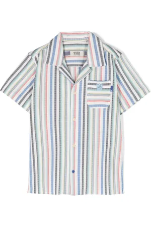 Scotch&Soda Striped camp-collar shirt