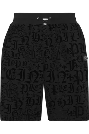 Philipp Plein Gothic Plein-print track shorts