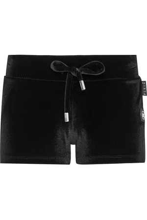 Philipp Plein Gothic Plein-print velvet shorts