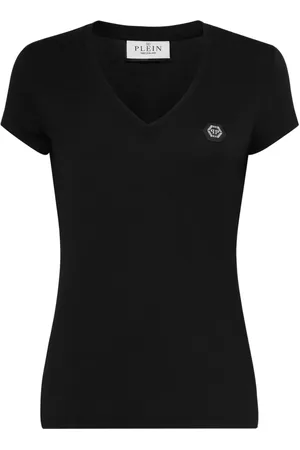 Philipp Plein Logo-appliqu??d cotton T-shirt
