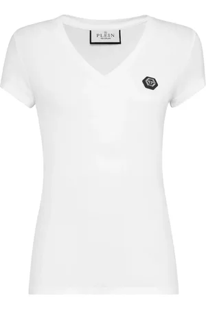 Philipp Plein Logo-appliqu??d cotton T-shirt