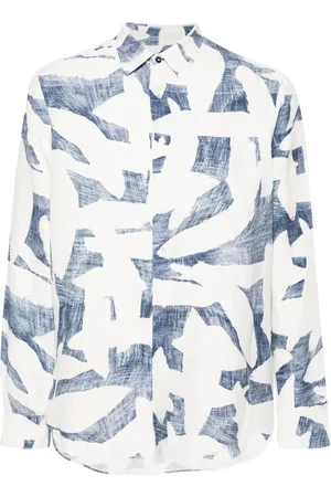 Paul Smith Abstract cutout-print long-sleeve shirt